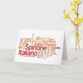 Spinone Italiano カード (黄色い花)
