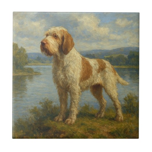 Spinone Italiano タイル (正面)