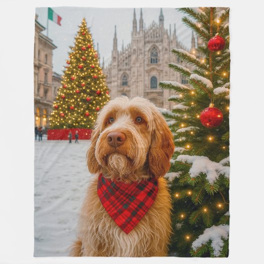 Spinone Italiano  フリースブランケット (正面)