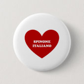Spinone Italiano 缶バッジ (正面)