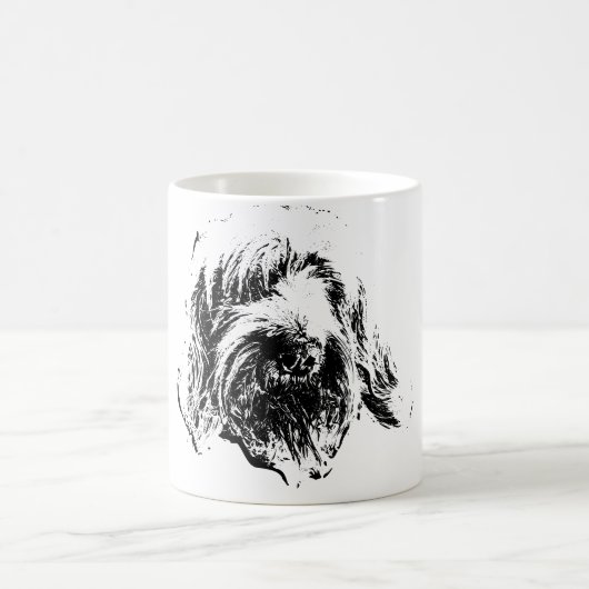 Spinone Italiano Mug – Ink Dog Headshot コーヒーマグカップ (中央)
