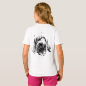 Spinone Italiano T-Shirt – Dog Head Portrait Tシャツ (裏面フル)