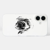 Spinone Phone Case – Dog Head Sketch in Ink Case-Mate iPhoneケース (裏面 (横))