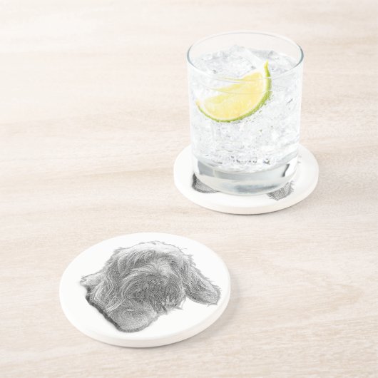 Spinone Stillness – Artisan Coaster コースター (側面)