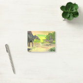 Spinosaurusの恐竜の戦い- 3Dは描写します ポストイット (オフィス)