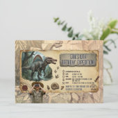 Spinosaurus Dino Expedition Birthday Adventure 招待状 (スタンド正面)