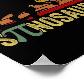 Spinosaurus - Dinosaur Pi Day Funny Math Pun  ポスター (角)