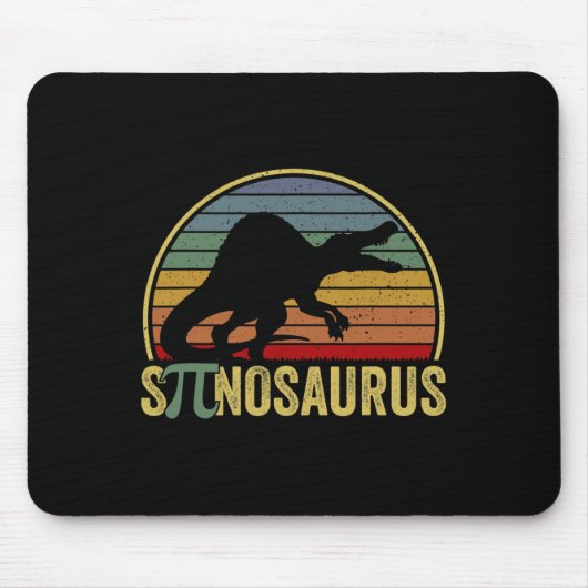 Spinosaurus - Dinosaur Pi Day Funny Math Pun  マウスパッド (正面)
