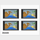 Spinosaurus Film Reel Dinosaur Sticker 長方形シール (シート)