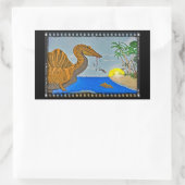 Spinosaurus Film Reel Dinosaur Sticker 長方形シール (バッグ)