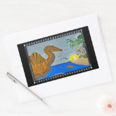 Spinosaurus Film Reel Dinosaur Sticker 長方形シール (封筒)