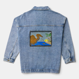 Spinosaurus Film Reel Women's Denim Jacket デニムジャケット