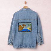 Spinosaurus Film Reel Women's Denim Jacket デニムジャケット (ハンガー)