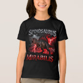 Spinosaurus Mirabilis - Unicorn Dinosaur - トライブレンドＴシャツ (正面)