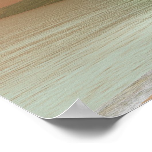 Spinosaurus Rainbow Print ポスター (角)