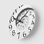 Spiral Art Clock ラウンド壁時計 (傾斜)