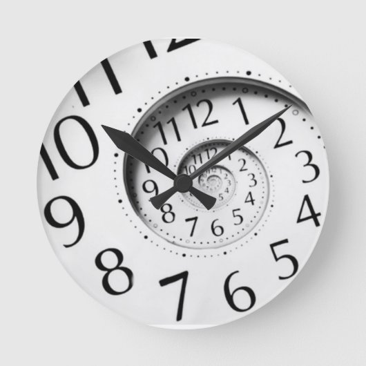 Spiral Art Clock ラウンド壁時計 (正面)