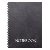 Spiral black Photo Notebook ノートブック (正面)