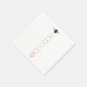 Spiral Chakra Bee Cocktail Napkins スタンダードカクテルナプキン (角)