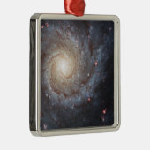 Spiral Galaxy M74 Space Photo メタルオーナメント (右)