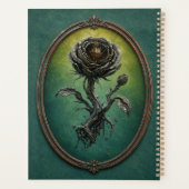 Spiral Hardcover Planner with a surreal rose プランナー手帳 (裏面)
