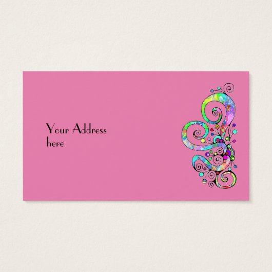 Spiral Heart Hand Painted Design 1 (裏面)