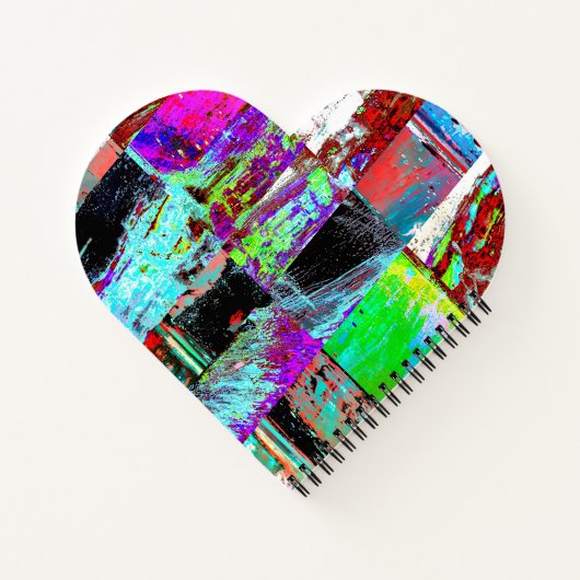 Spiral Notebook – Abstract Grid ノートブック (裏面)