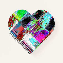 Spiral Notebook – Abstract Grid ノートブック