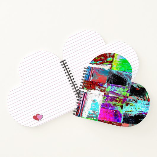 Spiral Notebook – Abstract Grid ノートブック (内部)