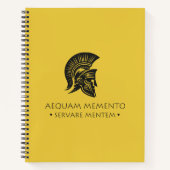 Spiral Notebook Aequam memento servare mentem ノートブック (正面)