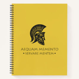 Spiral Notebook Aequam memento servare mentem ノートブック