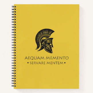 Spiral Notebook Aequam memento servare mentem ノートブック