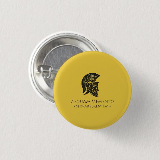 Spiral Notebook Aequam memento servare mentem 缶バッジ (正面&裏面)