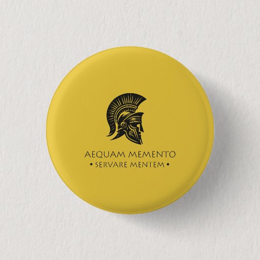 Spiral Notebook Aequam memento servare mentem 缶バッジ (正面)