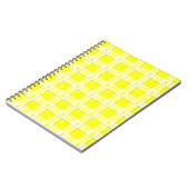 Spiral Notebook Bladder Cancer Plaid, Yellow ノートブック (左側)