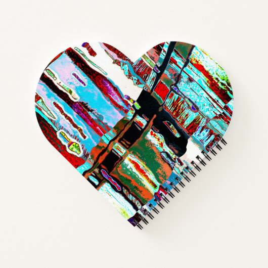 Spiral Notebook – Collapse Reflection Abstract  ノートブック (裏面)