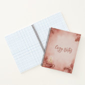 Spiral Notebook Cozy Notes" Autumn Vibes Deluxe Sp ノートブック (内部)