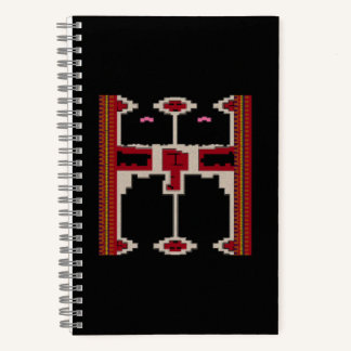 Spiral Notebook Design inspired by art from Borneo ノートブック