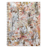 Spiral notebook featuring mixed media artwork. ノートブック (正面)