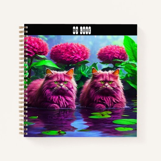 Spiral Notebook  for Cat Lovers ノートブック (正面)
