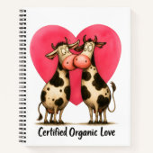 🐄💘 Spiral Notebook for Moo-tivated Hearts 📝🌱 ノートブック (正面)