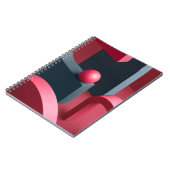 Spiral notebook geometric shapes - Modern notebook ノートブック (左側)