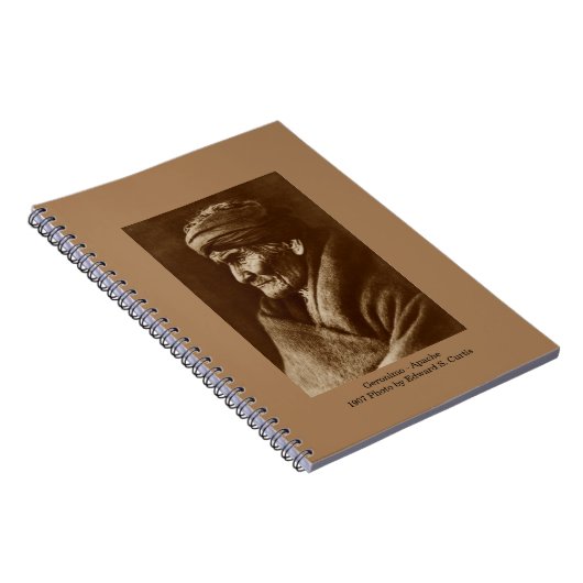 Spiral Notebook Geronimo by Edward S. Curtis ノートブック (右側)
