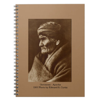 Spiral Notebook Geronimo by Edward S. Curtis ノートブック