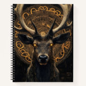 Spiral Notebook – Mystic Deer Guardian | Fantasy A ノートブック (正面)
