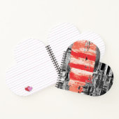 Spiral Notebook – Red Pulse Abstract Design ノートブック (内部)