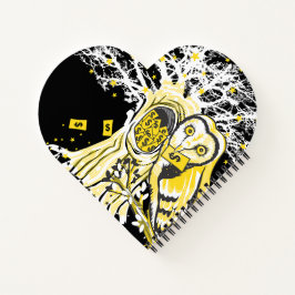 Spiral Notebook – Urban Tree Owl & Wealth Surreal  ノートブック