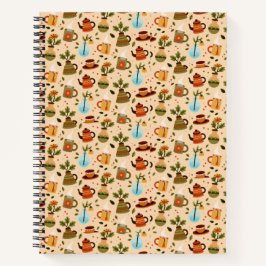 Spiral notebook with a vibrant cover featuring  ノートブック