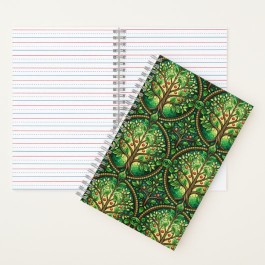 Spiral notebook with a vibrant design  ノートブック (内側)