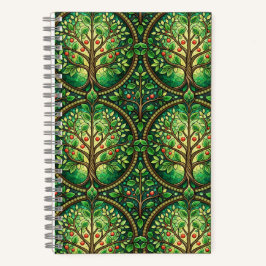 Spiral notebook with a vibrant design  ノートブック